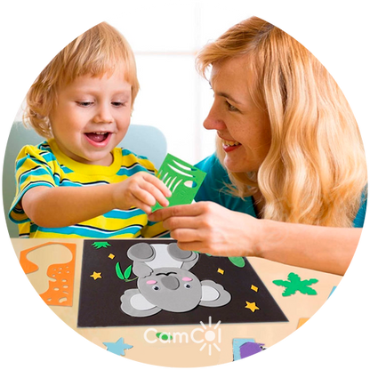 Cartoon Kids 2 em 1 - Pinte e Cola!