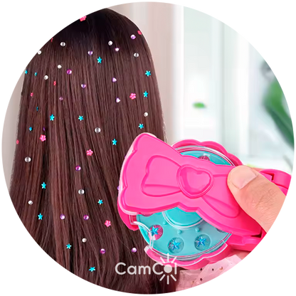 Strass Magic - Máquina de Brilho para Cabelo!