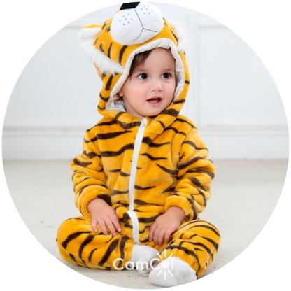 Macacão Infantil de Bichinhos - Aventuras Quentinhas!