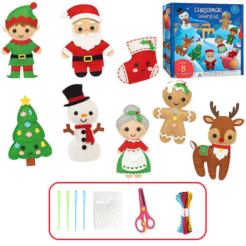 Costura Mágica de Natal - Kit de Costura Montessori