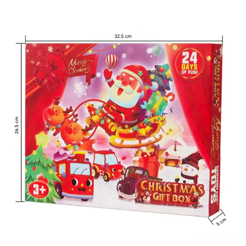 Calendário do Advento - Carrinhos de Natal