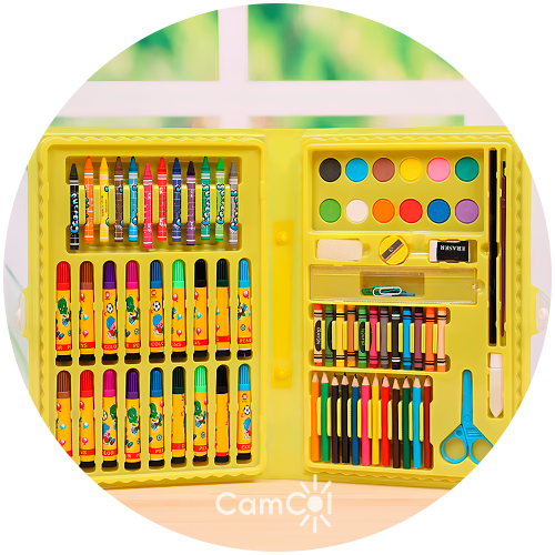 Maleta Colorida - 68 Peças para Pintar!