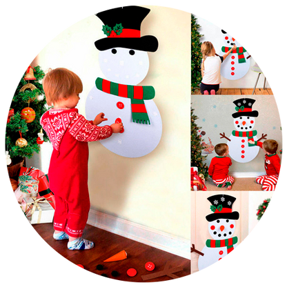 Boneco de Neve Montessori - Se Divirta no Natal