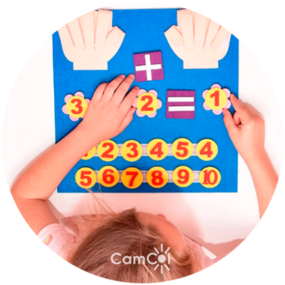 Estudando os Números de Feltro - Brinque e Aprenda!