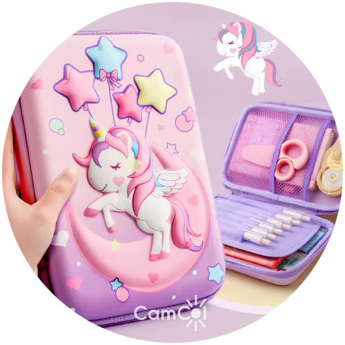 Estojo 3D de Unicórnio - O Estojo Encantado!
