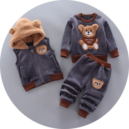 Conjunto de Moletom Aconchego - Ursinho Feliz!