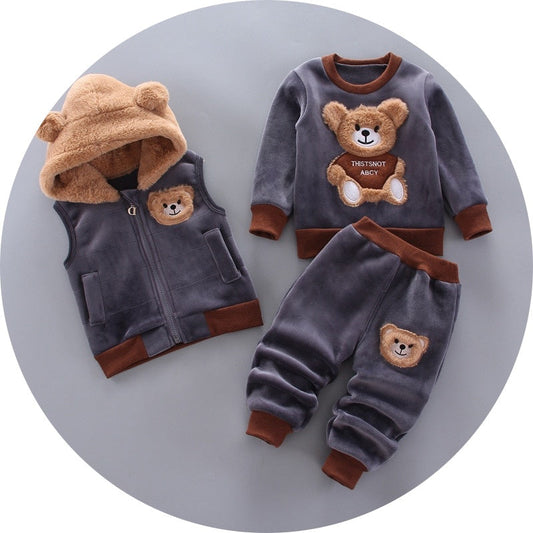 Conjunto de Moletom Aconchego - Ursinho Feliz!