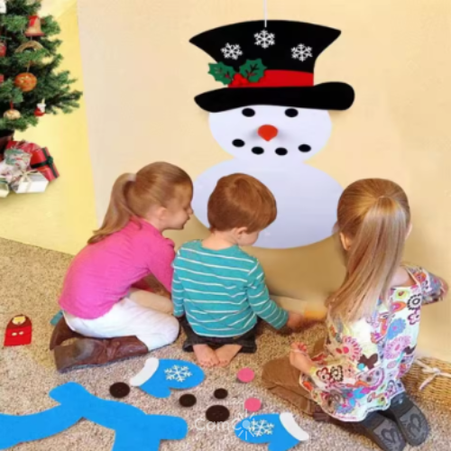 Boneco de Neve Montessori - Se Divirta no Natal
