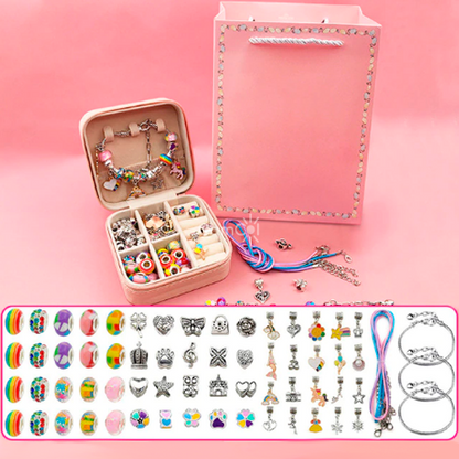 Pulseira de Berloques Infantil - Personalize sua Pulseira com 60 Peças