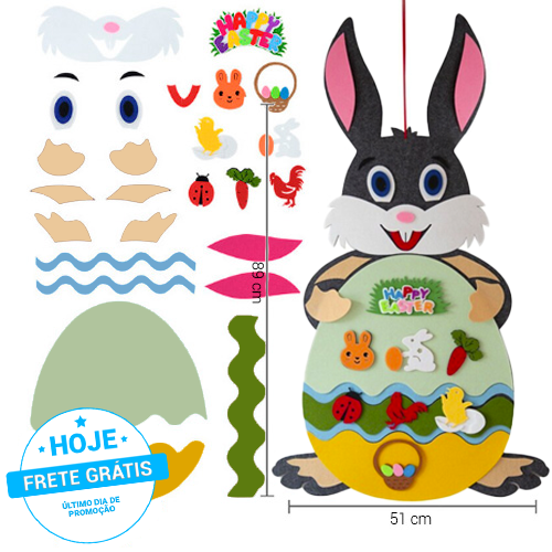 Coelhinho da Páscoa Montessori - Monte Você Mesmo!