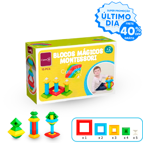 Blocos Mágicos Montessori - Desperte a Criatividade das Crianças!