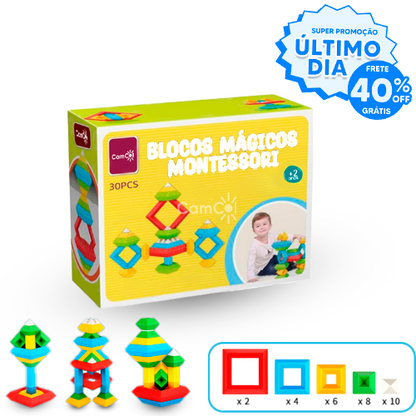 Blocos Mágicos Montessori - Desperte a Criatividade das Crianças!