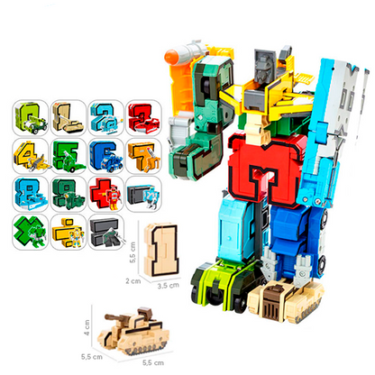 Transformers Numérico - Robô 3 em 1