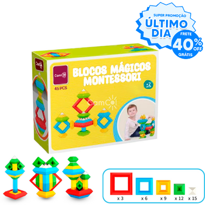 Blocos Mágicos Montessori - Desperte a Criatividade das Crianças!