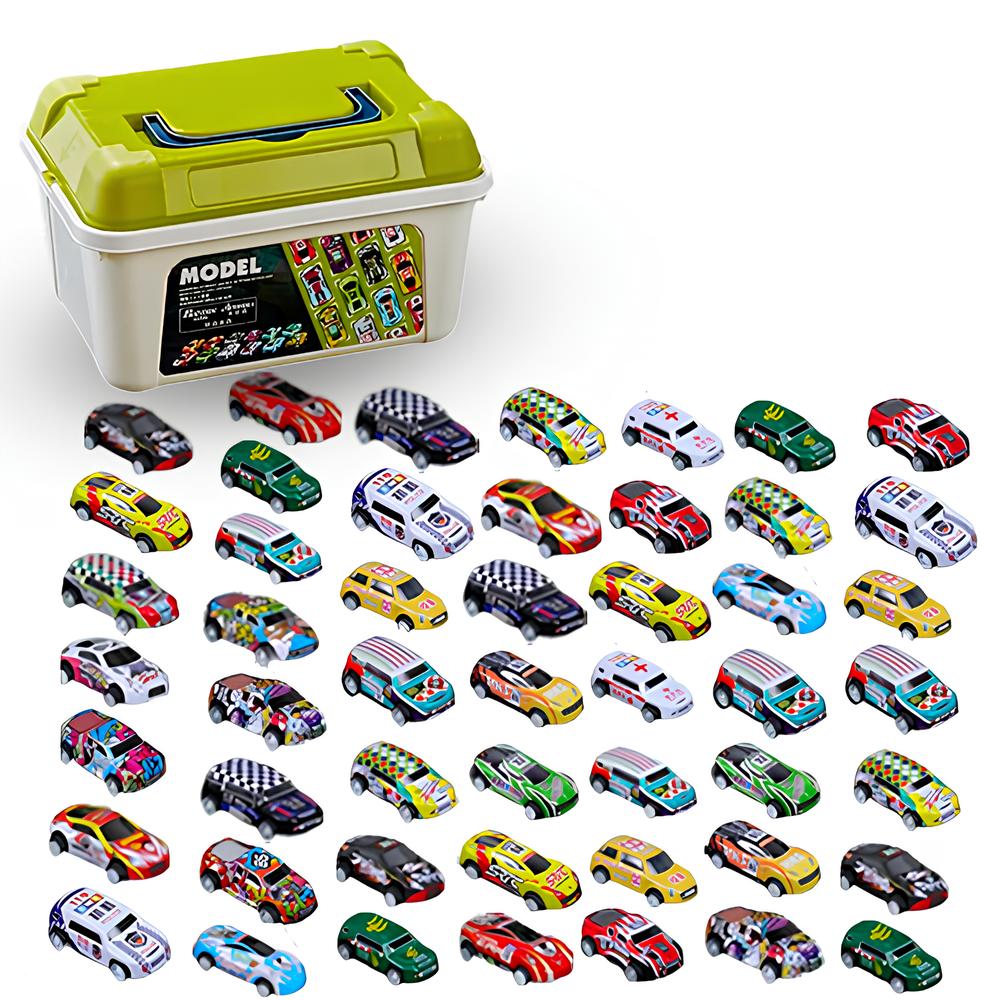 Mega Caixa de Carrinhos - Garagem Completa!