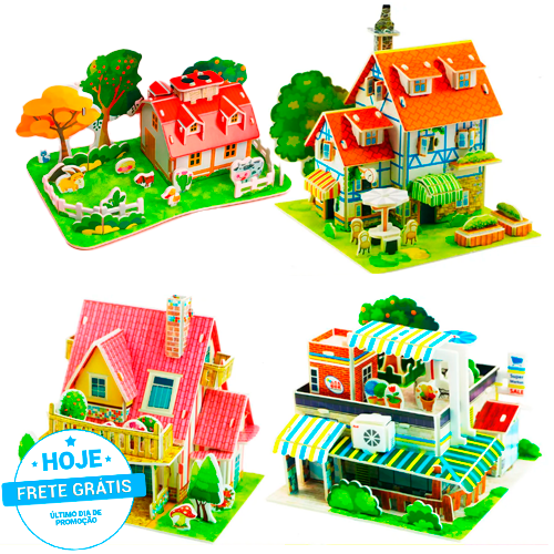 Casinha de Montar Montessori - Monte e se Divirta!