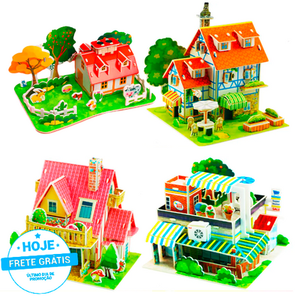 Casinha de Montar Montessori - Monte e se Divirta!