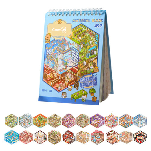 Livro de Adesivos - Cenários para Colar!