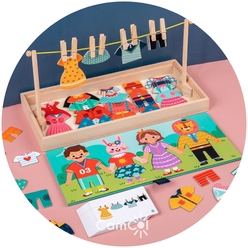 Varal de Roupas Montessori - Um Varal Divertido!