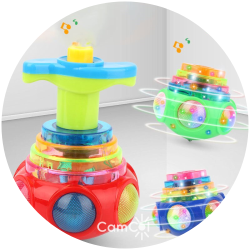 Pião Musical - Surpresa em Cada Giro!