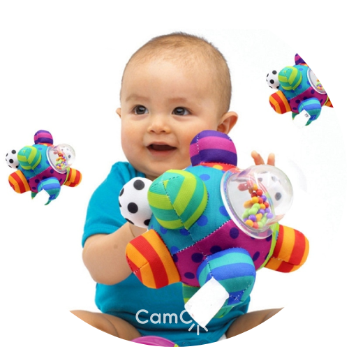 Chocalho 3D Sensorial - Explorando Movimentos e Sons!