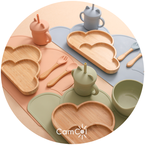 Conjunto Alimentação Nuvem Bambu - Kit Completo (6 Peças)