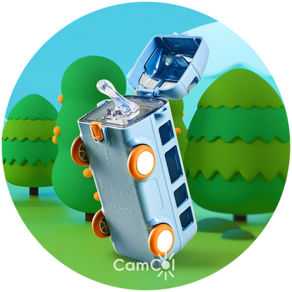 Garrafa Ônibus Aventura Kids - Levar água para onde for!