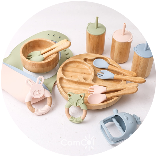 Conjunto Alimentação Bambu - Kit Completo (7 Peças)