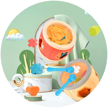 Tambor Sensorial Infantil - Jornada de Descoberta Sonora!