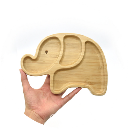 Prato Alimentação Bambu - Coleção Meu Animalzinho (1 Peça)