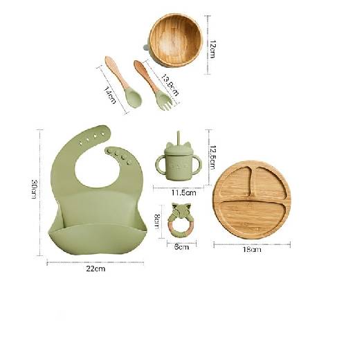 Conjunto Alimentação Bambu - Kit Completo (7 Peças)