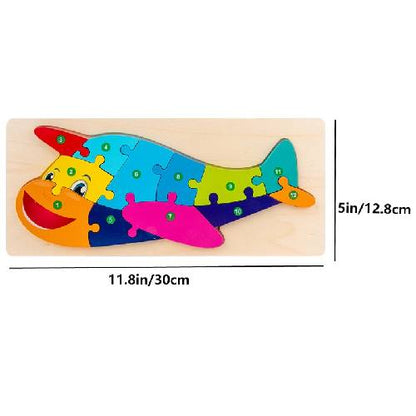 Quebra Cabeça de Madeira 3D - Aprendendo com Diversão!