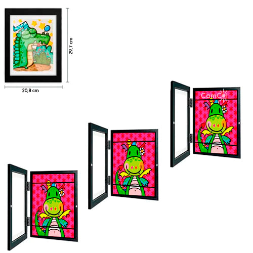 Quadro Guarda Desenhos - 3 Unidades! (Tamanho A4)