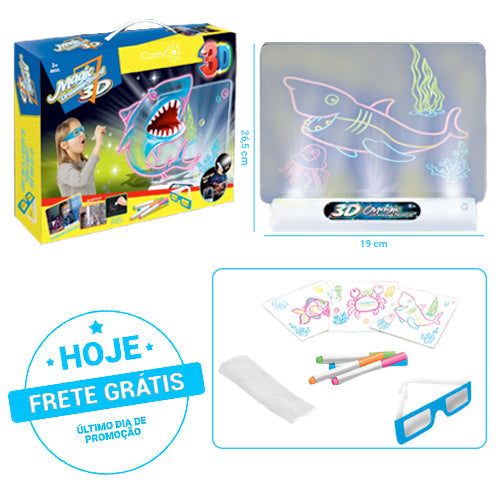 Quadro Mágico - Desenhos em 3D!