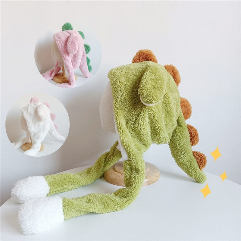 Chapéu de Dinossauro - Conforto com Orelhas Aconchegantes!