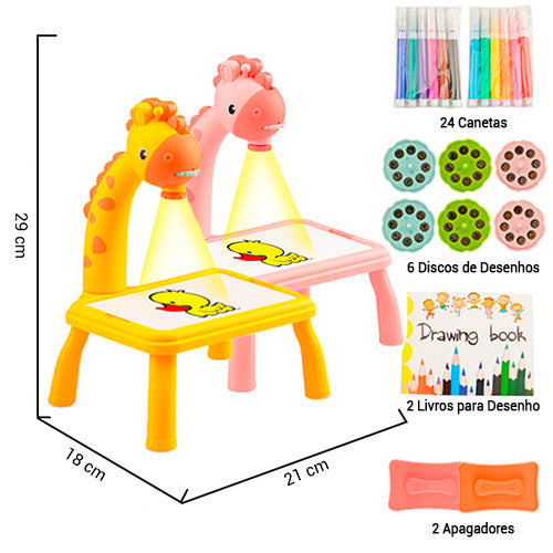 Seu Girafa - Mesa de Desenhos Infantil