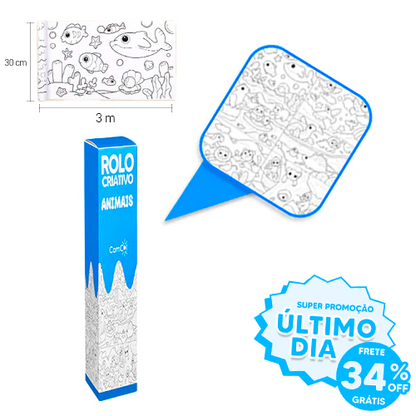 Rolo Criativo - Chega de Desenhar na Parede!