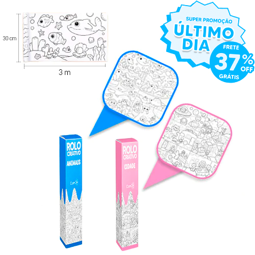 Rolo Criativo - Chega de Desenhar na Parede!