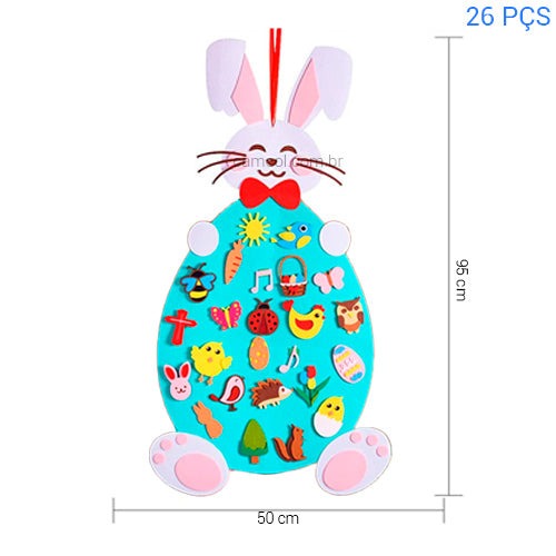 Coelhinho da Páscoa Montessori - Monte Você Mesmo!