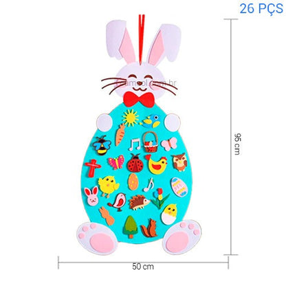 Coelhinho da Páscoa Montessori - Monte Você Mesmo!