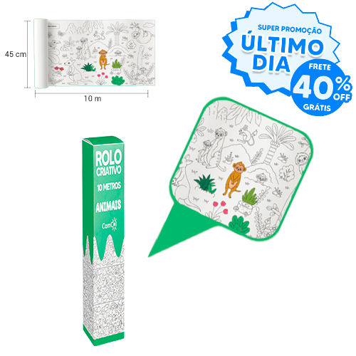 Rolo Criativo - Chega de Desenhar na Parede!
