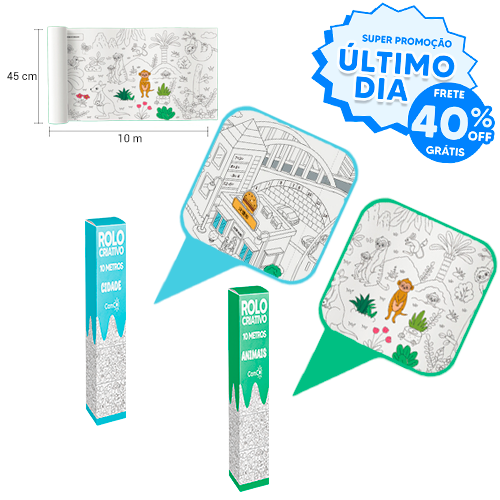 Rolo Criativo - Chega de Desenhar na Parede!