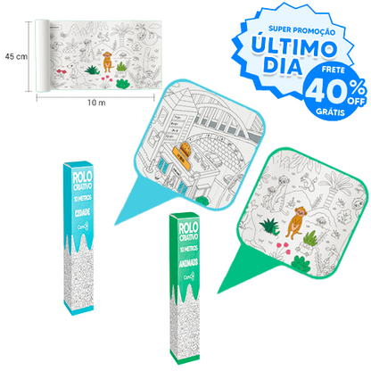 Rolo Criativo - Chega de Desenhar na Parede!