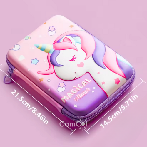 Estojo 3D de Unicórnio - O Estojo Encantado!