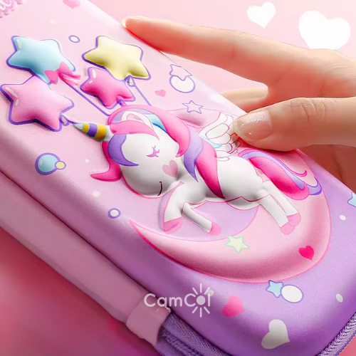 Estojo 3D de Unicórnio - O Estojo Encantado!