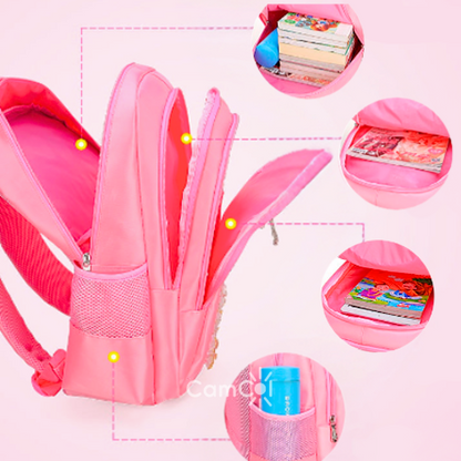 Kit Escolar Completo para Meninas - Mochila, Lancheira e Estojo!