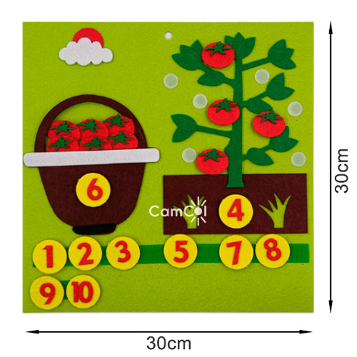 Estudando os Números de Feltro - Brinque e Aprenda!